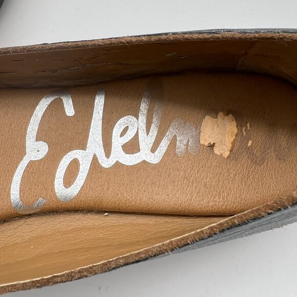 Sam Edelman Ballet Flat Shoes Women's Brown Pewter Metallic Leather Addie Sz 9.5 - Picture 10 of 14